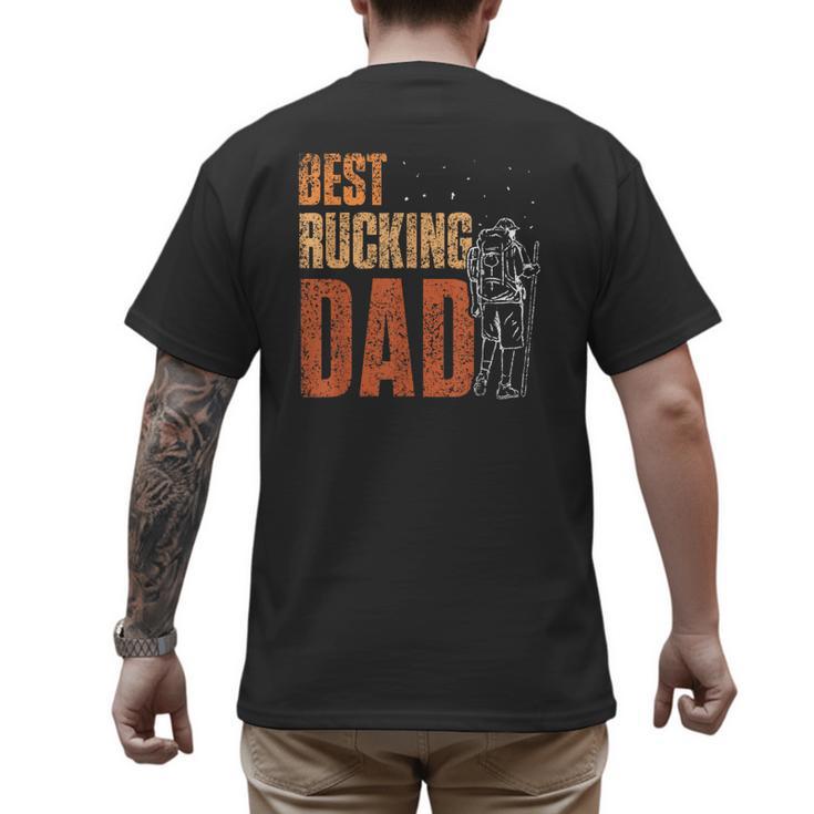 Best Rucking Dad Ruck Backpack Rucksack Workout Rucking Men's Back Print T-Shirt