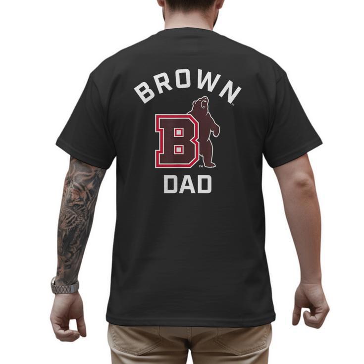 Brown University Bears Arched Dad Men's Back Print T-Shirt