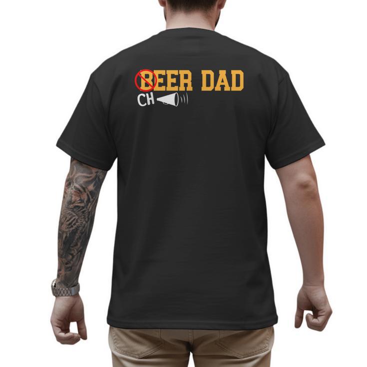Cheerleader Dad Beer Cheerleading Cheer Dad Men's Back Print T-Shirt