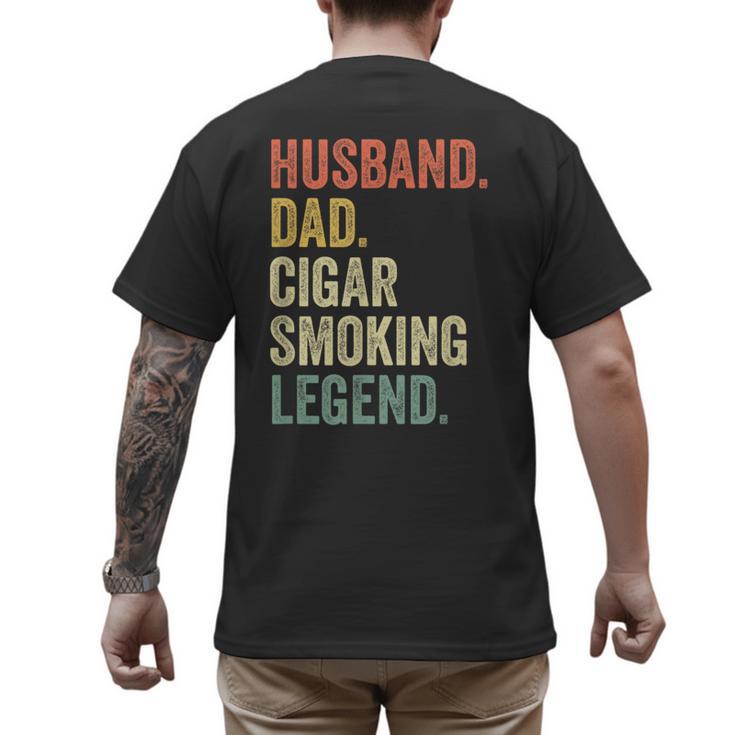 Cigar Lover For Dad Men Vintage Cigar Saying Men's Back Print T-Shirt
