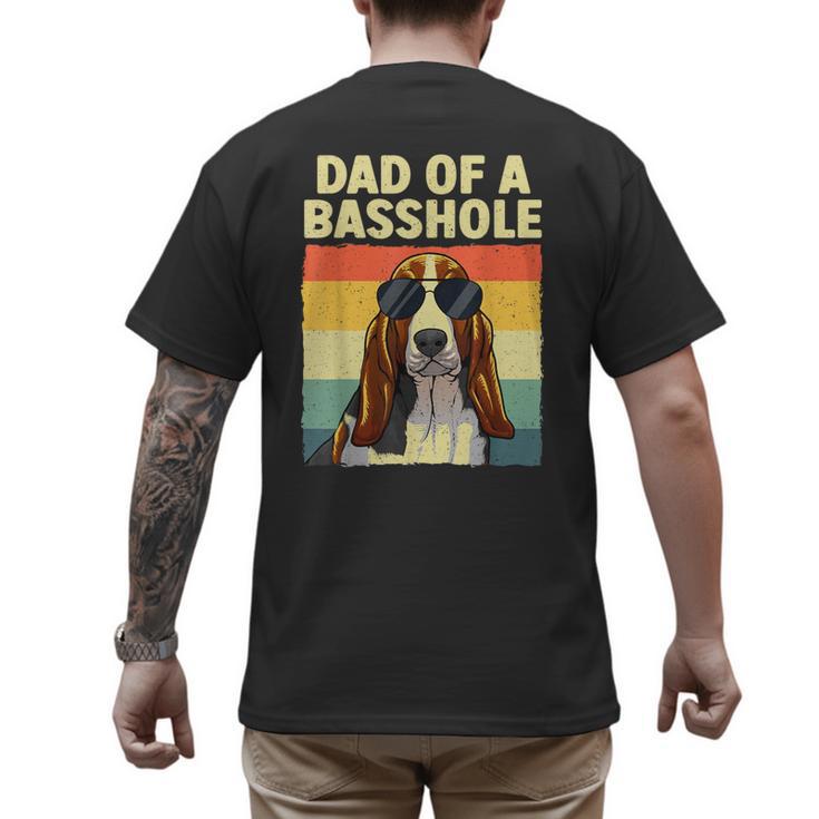 Cool Basset Hound For Men Dad Dog Basset Hound Lovers Men's Back Print T-Shirt