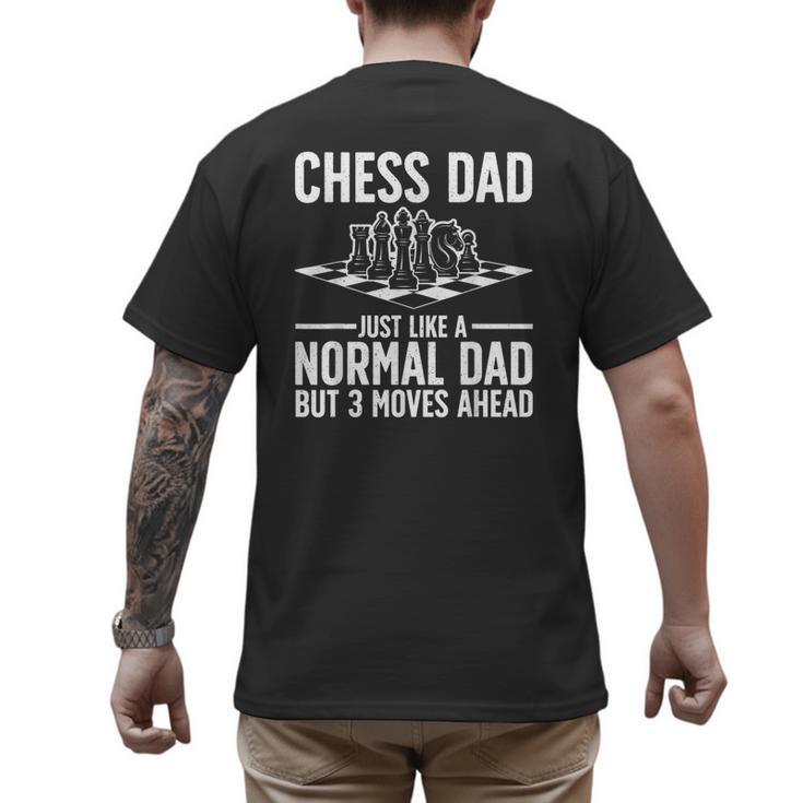 Cool Chess Player Art For Men Dad Knight Chess Lovers Pieces Small Men's Back Print T-Shirt