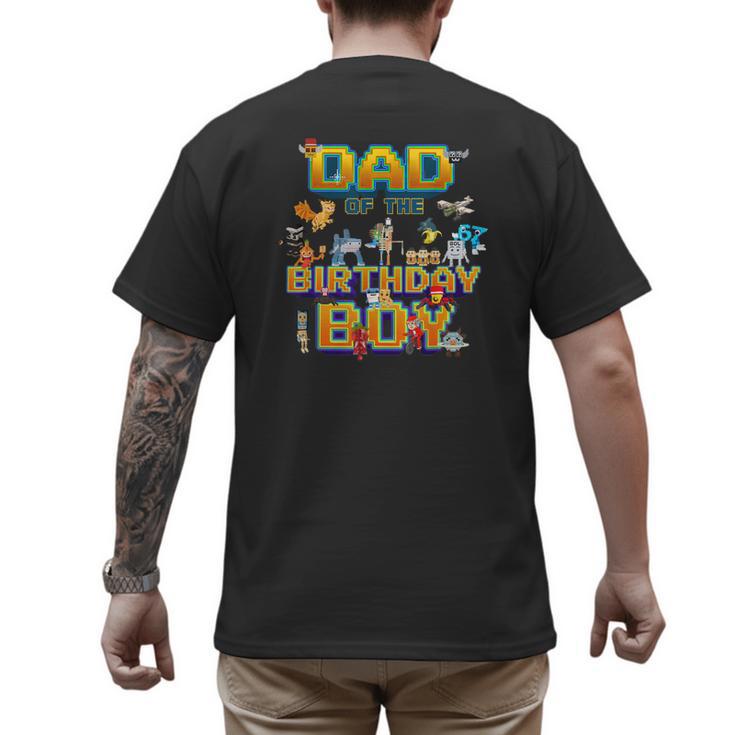 Dad Of The Birthday Boy Brainrot Meme Kids Teens Boys Men's Back Print T-Shirt