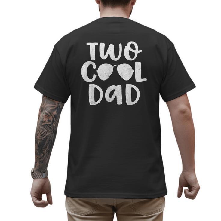 Dad Of The Birthday Boy Two Cool 2nd Bday Father Papa Daddy Men's Back Print T-Shirt