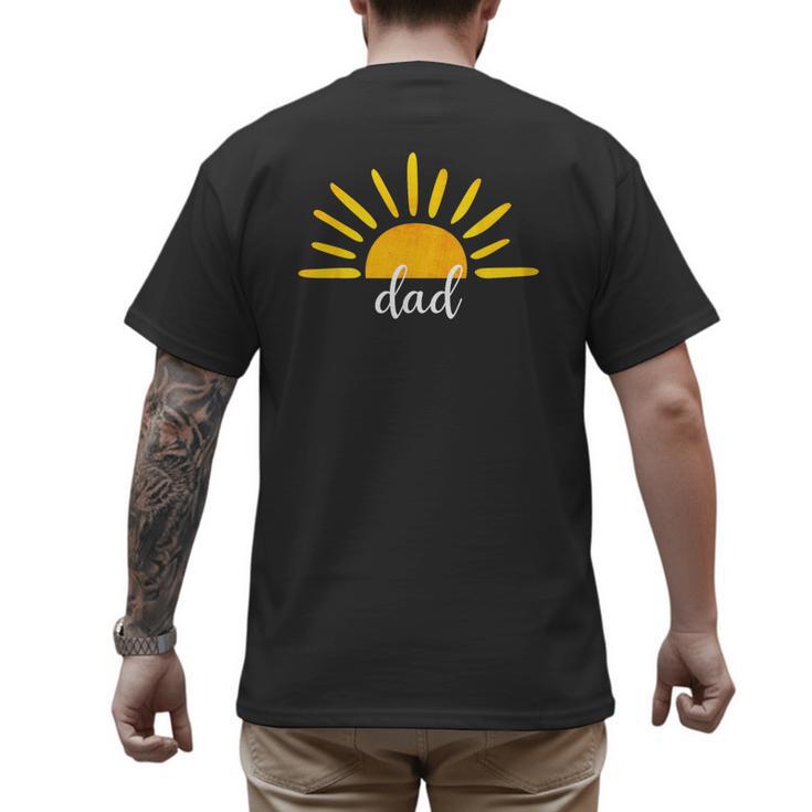Dad Of The Birthday First Trip Around The Sun Birthday Men's Back Print T-Shirt