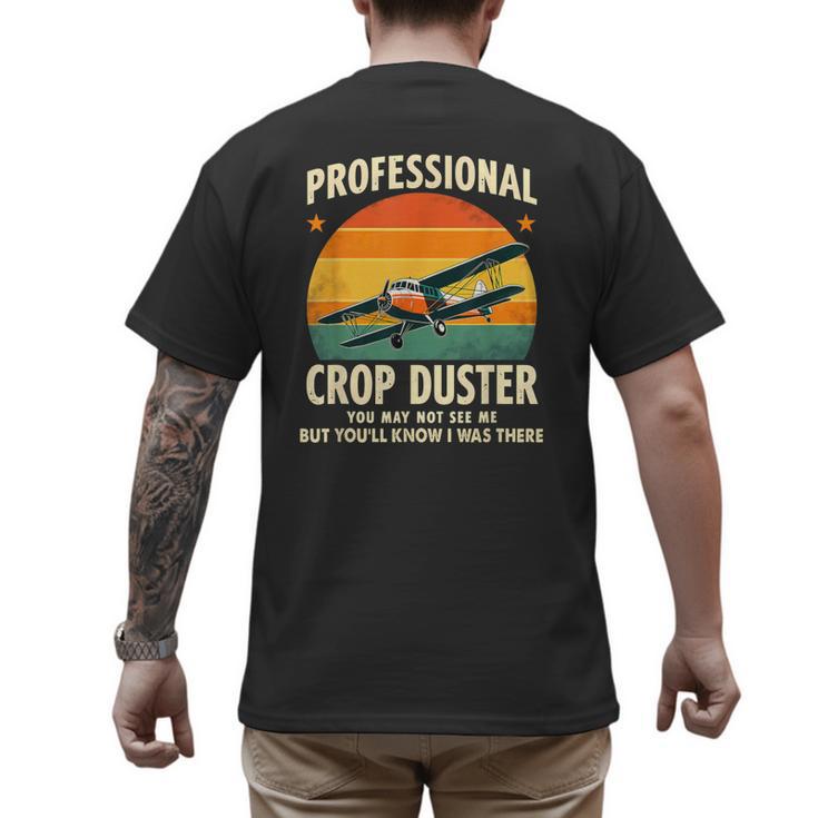 Dad Joke Farter Professional Crop Duster Men's Back Print T-Shirt