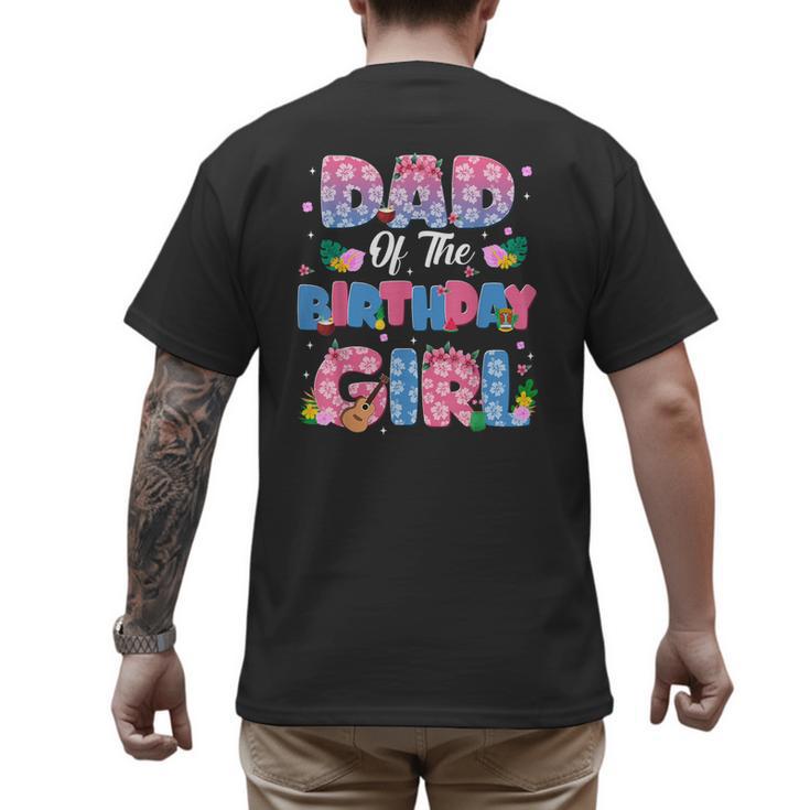 Dad And Mom Of The Birthday Girl Party Decor Family Matching Men's Back Print T-Shirt
