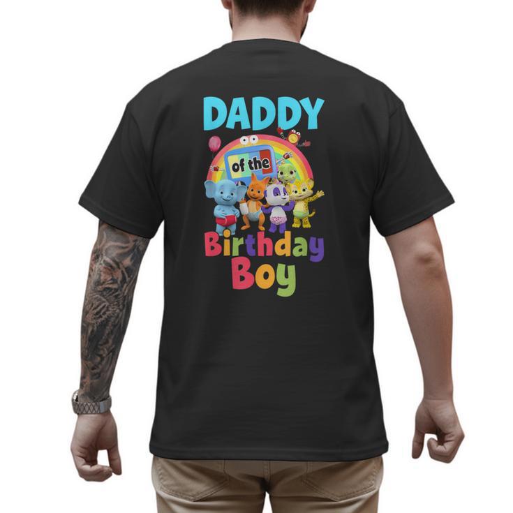 Dad And Mom Daddy Of The Birthday Boy Family Party Decor Men's Back Print T-Shirt