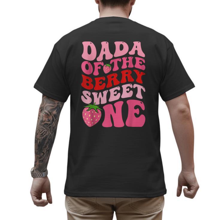 Dada Of The Berry Sweet One Strawberry First Birthday Men's Back Print T-Shirt