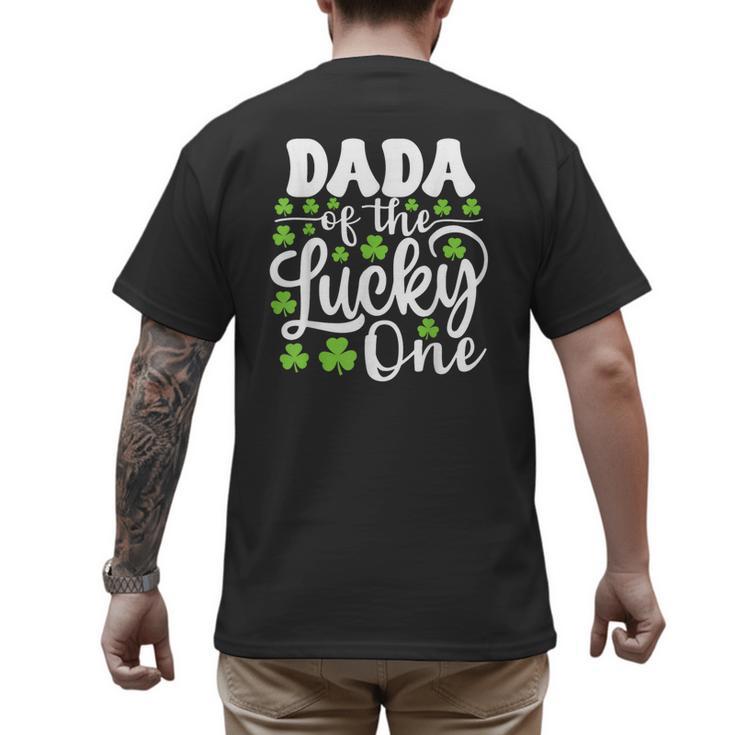 Dada Of The Lucky One First Birthday St Patrick's Day Men's Back Print T-Shirt