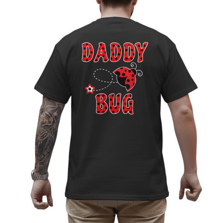 Daddy Bug Ladybug Dad Men's Back Print T-Shirt
