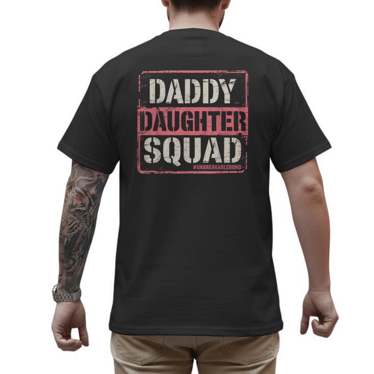 Daddy Daughter Squad Fathers Day Matching Dad And Daughter Men's Back Print T-Shirt