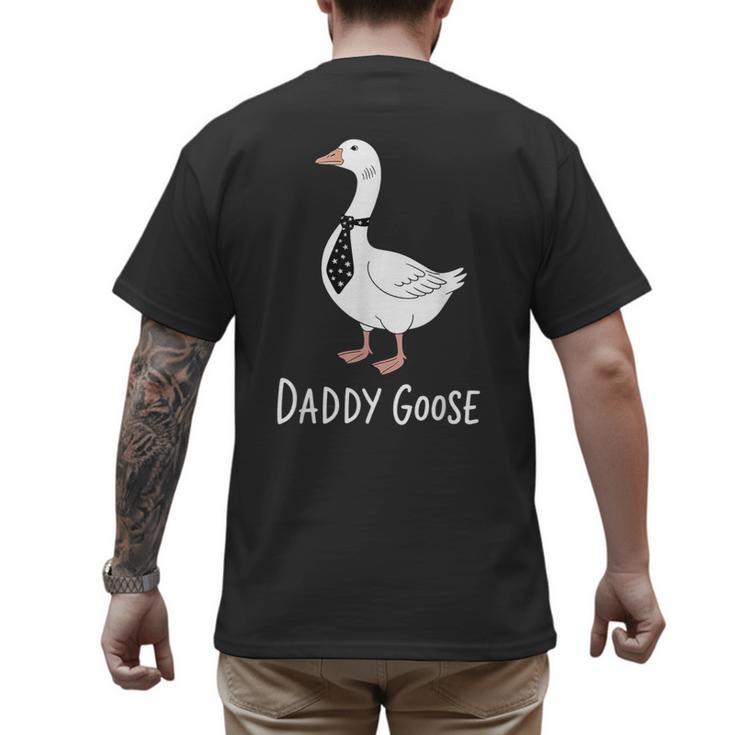 Daddy Goose Fun Father's Day Tee For Dad Men's Back Print T-Shirt