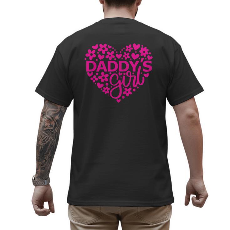 Daddy's Girl Father's Day Idea For a New Dad Men's Back Print T-Shirt