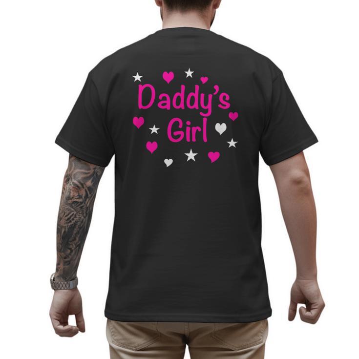 Daddy's Girl Shirt With Pink Lettering Men's Back Print T-Shirt