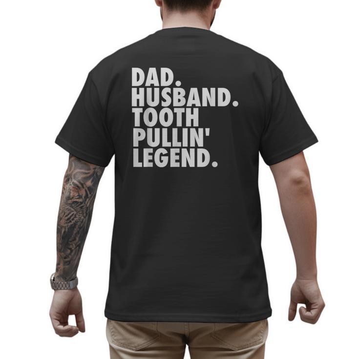 Dentist Men Son Husband Dad Boss Men's Back Print T-Shirt