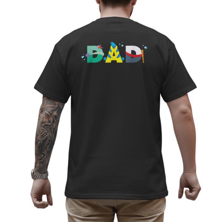 Disney The Little Mermaid Ariel Father’s Day Birthday Dad Men's Back Print T-Shirt
