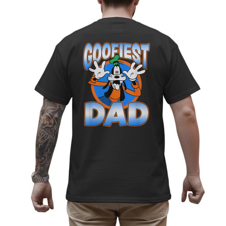 Disney Mickey And Friends Father's Day Goofiest Dad Vintage Men's Back Print T-Shirt