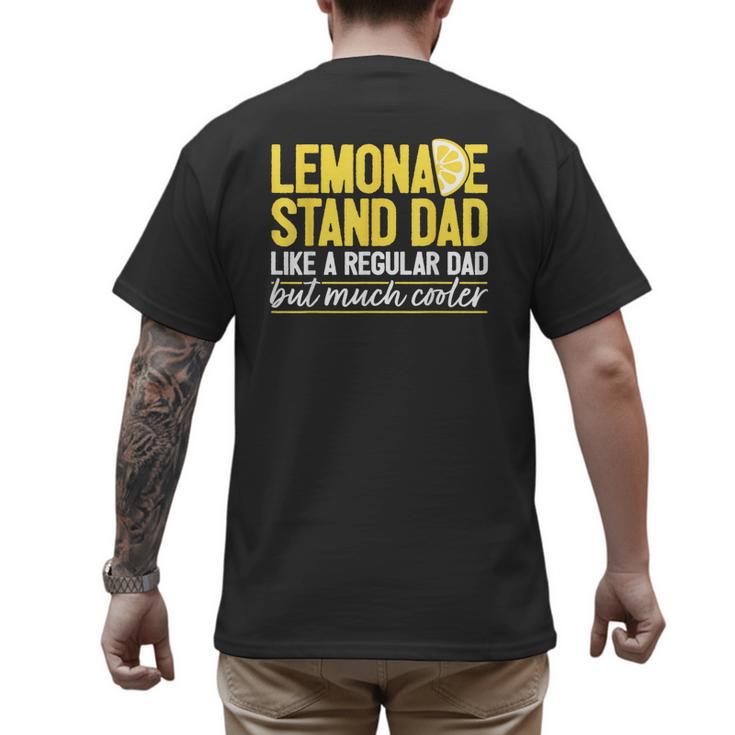 Family Lemonade Stand Dad Men's Back Print T-Shirt