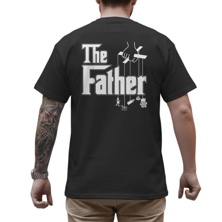 The Father New Daddy Expecting Baby  T-Shirt Men's Back Print T-Shirt