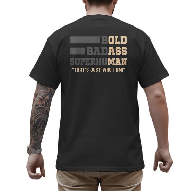 Fathers Day Old Man Retirement Tee Gag For Dad Men's Back Print T-Shirt