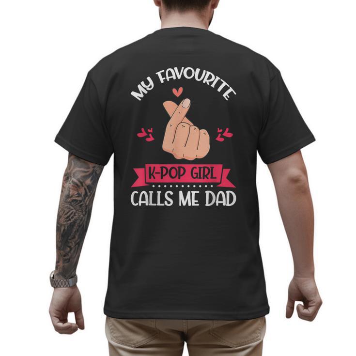 My Favorite K-Pop Girl Calls Me Dad K-Pop Girl Men's Back Print T-Shirt