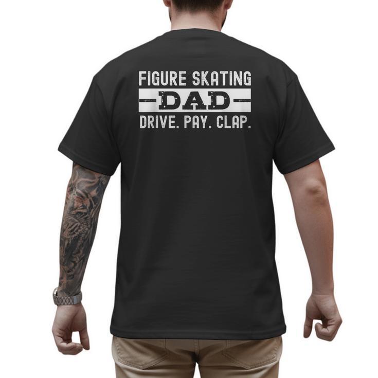 Figure Skating Dad Men's Back Print T-Shirt