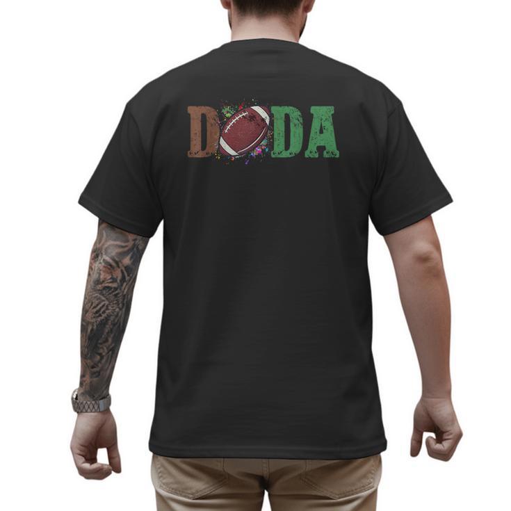 Football Dada 1st Birthday Men's Back Print T-Shirt