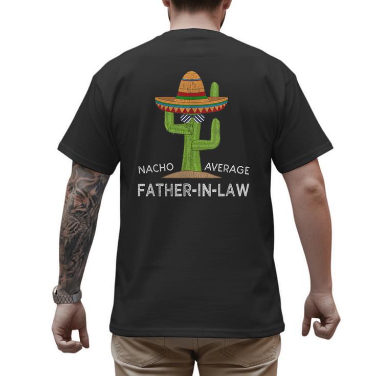 Fun Hilarious Dad-In-Law Humor  Father-In-Law Men's Back Print T-Shirt