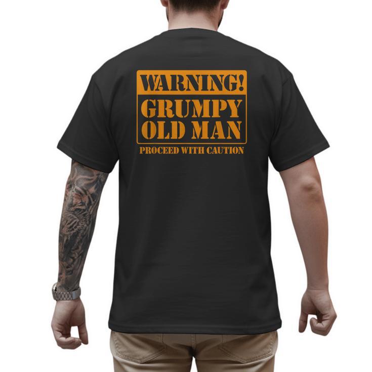 Grumpy Old Man Tee Shirt For Grandfathers Dads Father's Day Men's Back Print T-Shirt