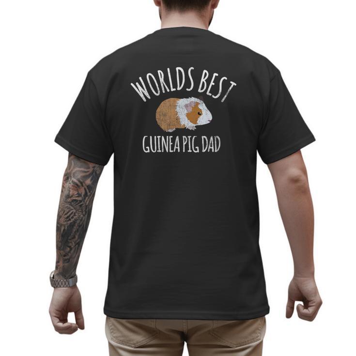 Guinea Pig Apparel Men Boys Worlds Best Guinea Pig Dad Gift Men's Back Print T-Shirt