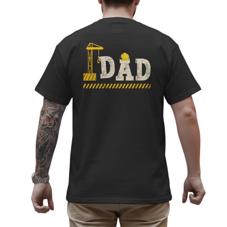 Happy Father's Day Construction For Son DAD Father's Day Men's Back Print T-Shirt
