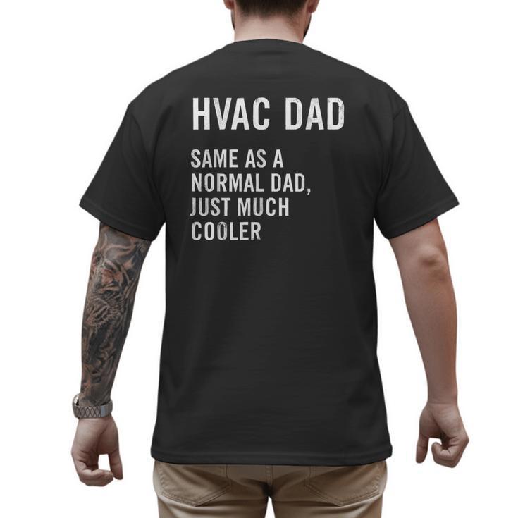 HVAC Dad Definition HVAC Technician Men's Back Print T-Shirt