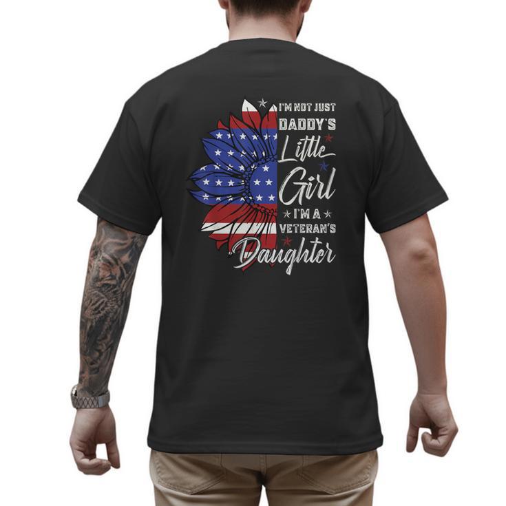 I'm Not Just a Daddy's Little Girl I'm a Veteran's Daughter Small Men's Back Print T-Shirt
