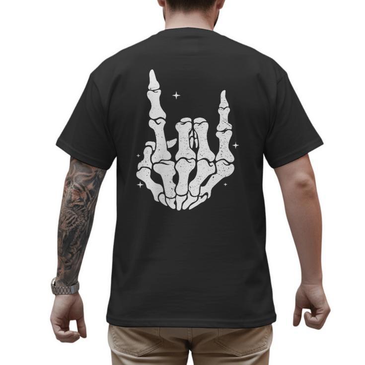 Just A Dad Who Always Came Back 2 Sided Skeleton Men's Back Print T-Shirt