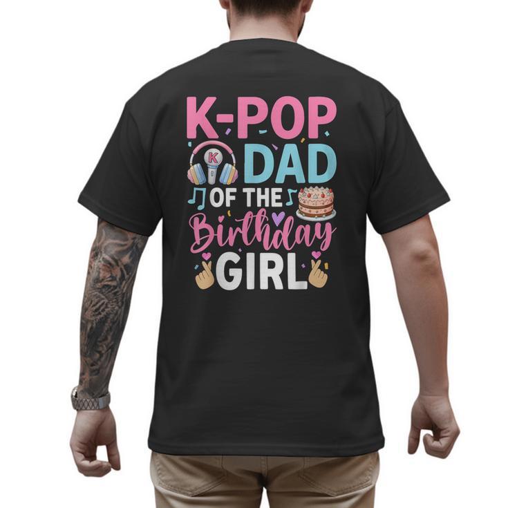 K-Pop Dad Of The Birthday Girl Men's Back Print T-Shirt