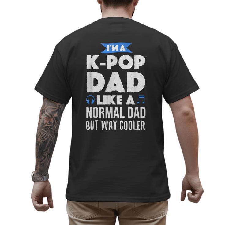 K-Pop Dad Korean Music Lover Men's Back Print T-Shirt