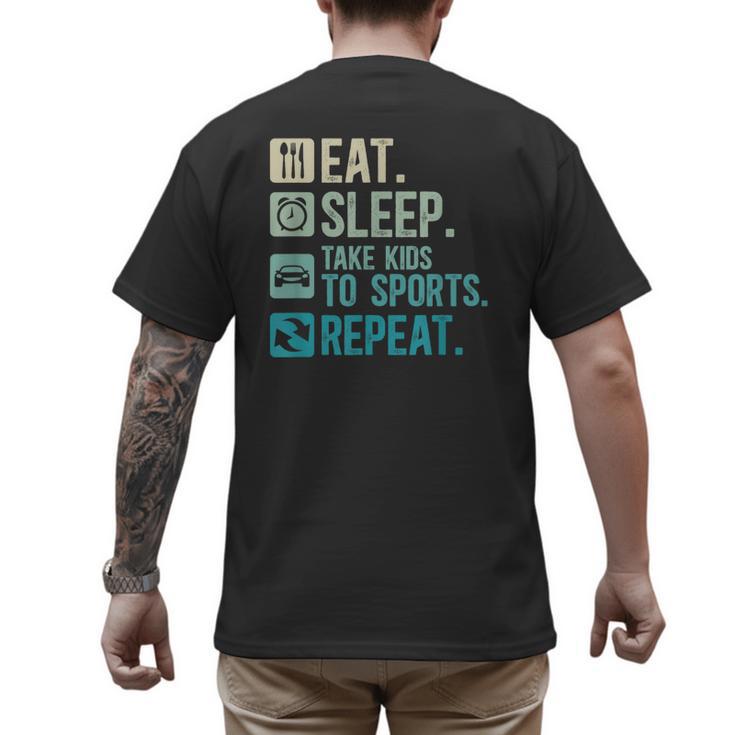 Take Kids To Sports Dad Sports Father Sport Dad Men's Back Print T-Shirt