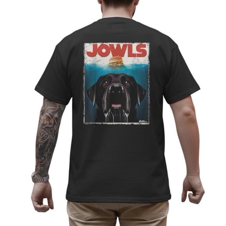 Lab Jowls Tee Labrador Retriever Mom Top Dad Men's Back Print T-Shirt