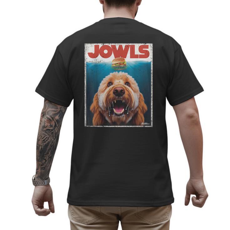 Labradoodle Jowls Tee Fawn Lab Doodle Mom Top Dad Men's Back Print T-Shirt
