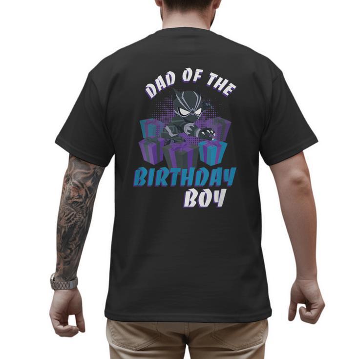 Marvel Panther Family Party Dad Of The Birthday Boy Men's Back Print T-Shirt