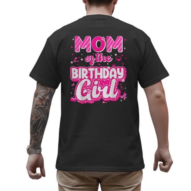 Mom And Dad Birthday Girl Family Matching Party Decorations Men's Back Print T-Shirt