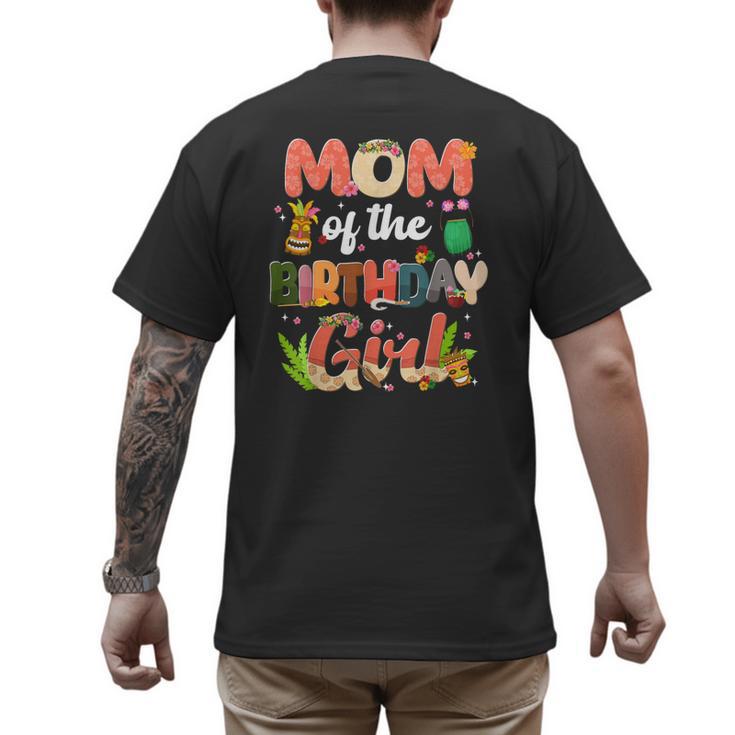 Mom And Dad Birthday Girl Matching Family Party Decorations Men's Back Print T-Shirt