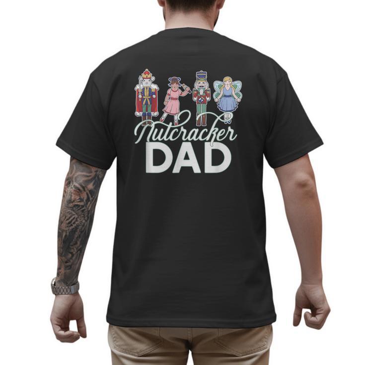 NUTCRACKER DAD Fun Christmas Ballet Parent Meme Men's Back Print T-Shirt