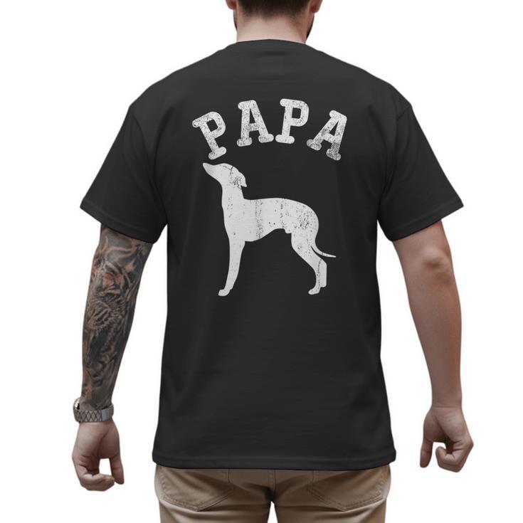 Papa ITALIAN GREYHOUND For Dad Men's Back Print T-Shirt