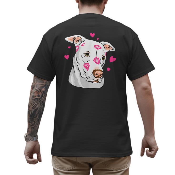 Pitbull Love Pitbull Moms Dads Men's Back Print T-Shirt