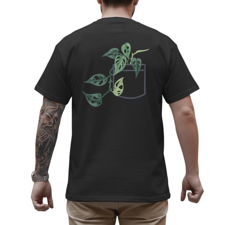 Plant Dad Plant Mom Grow Monstera Adansonii Urban Gardener Men's Back Print T-Shirt