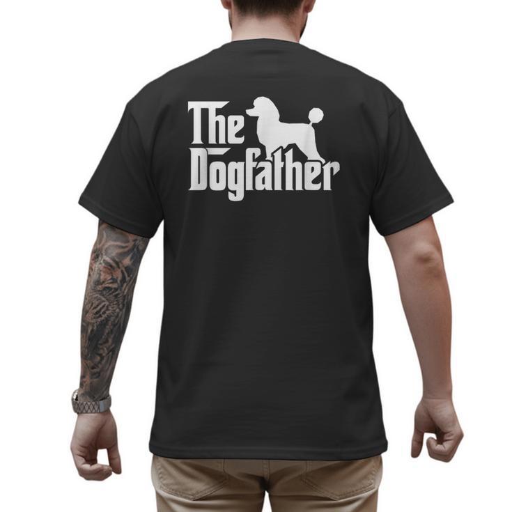 Poodle The Dogfather Cool Dog Daddy Dad Papa Father Men Kids Men's Back Print T-Shirt