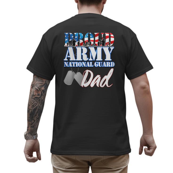 Proud Army National Guard Dad Fathers Day Shirt Men Men's Back Print T-Shirt