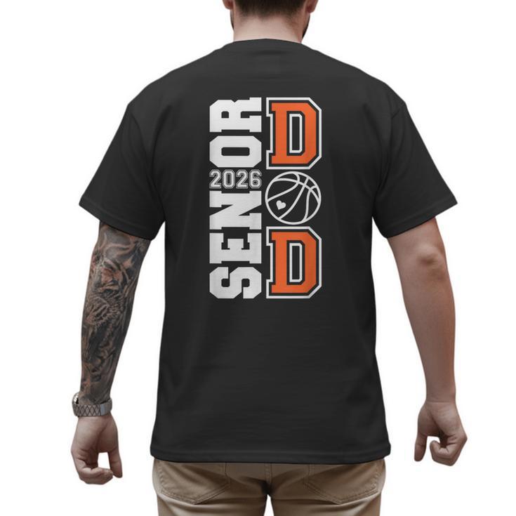 Proud Dad Of A 2026 Senior Graduate Basketball Senior 26 Men's Back Print T-Shirt